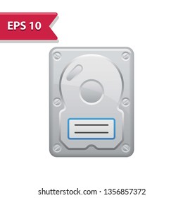 Hard Drive Icon. Professional, pixel-aligned icon in realistic colors.