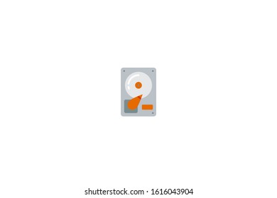 Hard drive icon in trendy flat style isolated on white background vector illustration