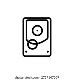 Hard drive icon vector illustration for technology and storage concepts