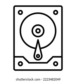 Hard Drive icon vector image. Can also be used for web apps, mobile apps and print media.