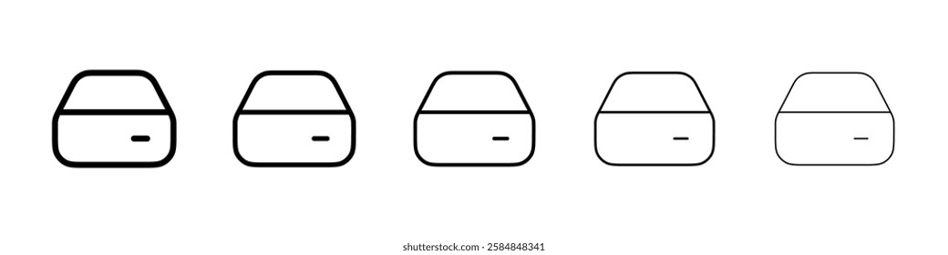 Hard drive icon Vector logo sign