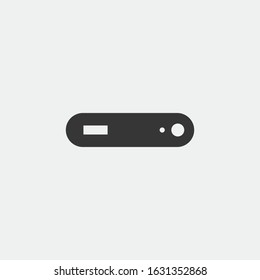 Hard drive icon vector storage