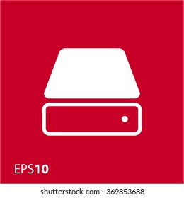 Hard drive icon for web