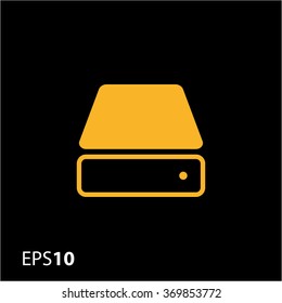 Hard drive icon for web