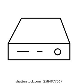 Hard Drive Line Icon. Device, Technology, Smart Device, AI Line Editable Stroke Icons