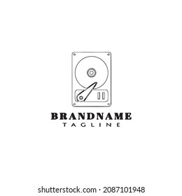 diseño de icono del logotipo del disco duro