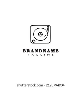 hard drive logo icon design template black modern isolated vector