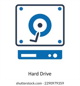 Hard Drive and mac icon concept