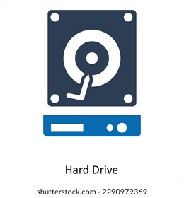 Hard Drive and mac icon concept