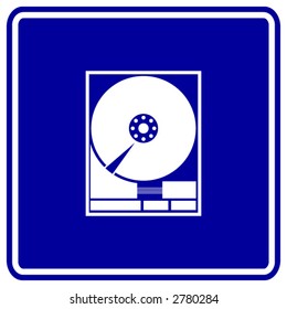 hard drive sign