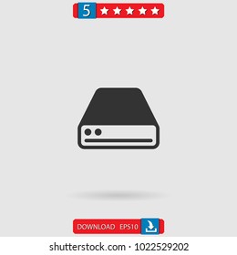 hard drive vector icon