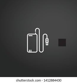 Hard Drive vector icon. Hard Drive concept stroke symbol design. Thin graphic elements vector illustration, outline pattern for your web site design, logo, UI. EPS 10.