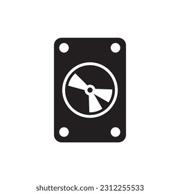 Hard drive vector icon. External hard disk icon. Hard disk drive flat sign design. Sata symbol pictogram. UX UI icon 
