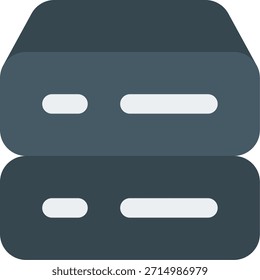 Ícone vetorial do disco rígido em estilo moderno, ilustração do hardware de armazenamento de dados e do dispositivo de backup digital. Ícone de Linha
