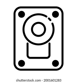 Hard Drive vector line Icon-  Modern style high quality vector illustration.