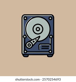 hard drivers vector design illustration, with plain background.