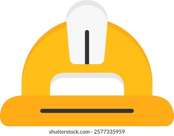 Hard Hat Flat Style Icon Design