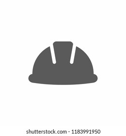 Hard hat, helmet vector icon