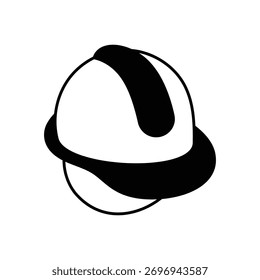 Hard Hat icon clean and modern vector illustration
