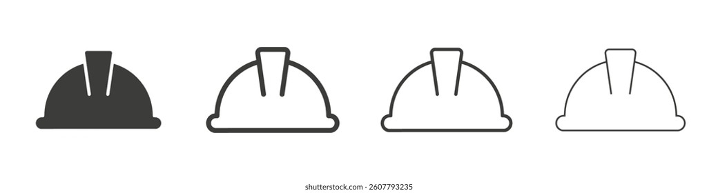 Hard hat icon collection for website designs