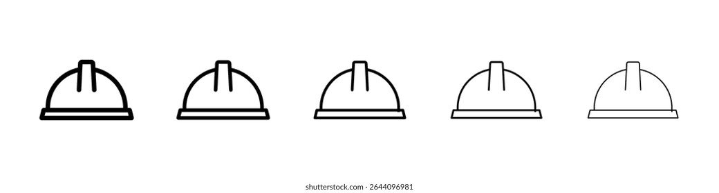 Hard hat icon concept. graphic design, logo, Web, UI.