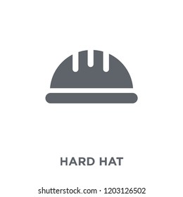 Hard hat icon. Hard hat design concept from Productivity collection. Simple element vector illustration on white background.