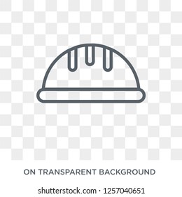 Hard hat icon. Hard hat design concept from Productivity collection. Simple element vector illustration on transparent background.