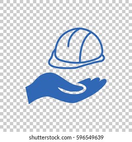  hard hat icon flat .