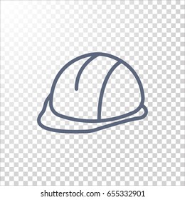  hard hat icon flat.