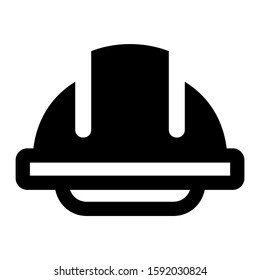 hard hat icon isolated sign symbol vector illustration - high quality black style vector icons
