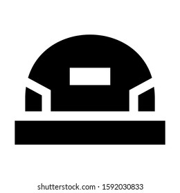 hard hat icon isolated sign symbol vector illustration - high quality black style vector icons

