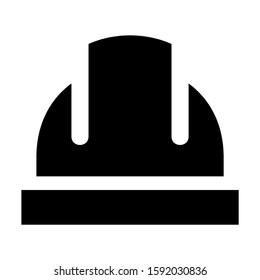 hard hat icon isolated sign symbol vector illustration - high quality black style vector icons
