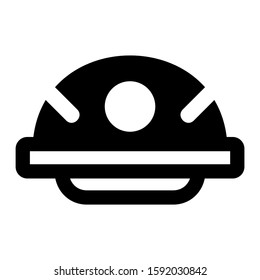 hard hat icon isolated sign symbol vector illustration - high quality black style vector icons
