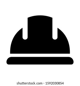 hard hat icon isolated sign symbol vector illustration - high quality black style vector icons
