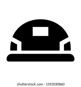 hard hat icon isolated sign symbol vector illustration - high quality black style vector icons
