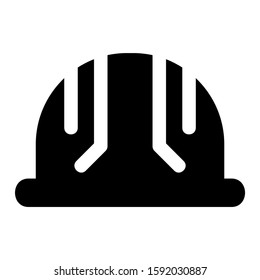 hard hat icon isolated sign symbol vector illustration - high quality black style vector icons

