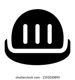 hard hat icon isolated sign symbol vector illustration - high quality black style vector icons
