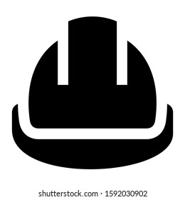 hard hat icon isolated sign symbol vector illustration - high quality black style vector icons
