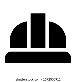 hard hat icon isolated sign symbol vector illustration - high quality black style vector icons

