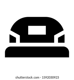 hard hat icon isolated sign symbol vector illustration - high quality black style vector icons
