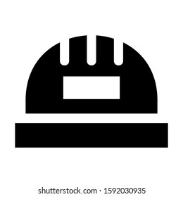 hard hat icon isolated sign symbol vector illustration - high quality black style vector icons
