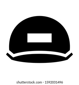 hard hat icon isolated sign symbol vector illustration - high quality black style vector icons
