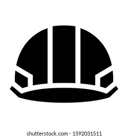 hard hat icon isolated sign symbol vector illustration - high quality black style vector icons
