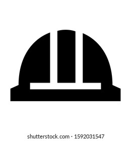 hard hat icon isolated sign symbol vector illustration - high quality black style vector icons
