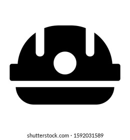 hard hat icon isolated sign symbol vector illustration - high quality black style vector icons
