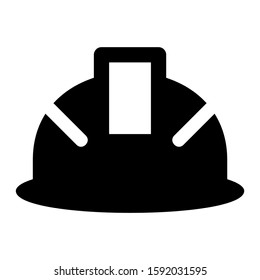 hard hat icon isolated sign symbol vector illustration - high quality black style vector icons

