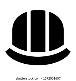 hard hat icon isolated sign symbol vector illustration - high quality black style vector icons
