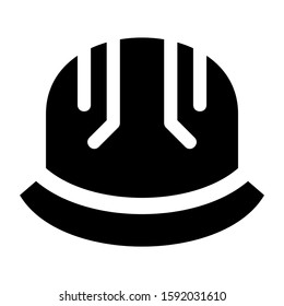 hard hat icon isolated sign symbol vector illustration - high quality black style vector icons
