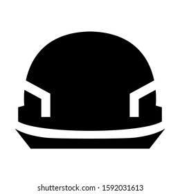 hard hat icon isolated sign symbol vector illustration - high quality black style vector icons
