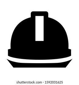 hard hat icon isolated sign symbol vector illustration - high quality black style vector icons

